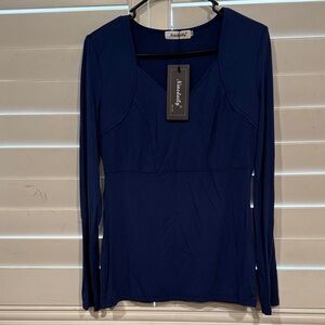 Navy Blue Women's Blouse